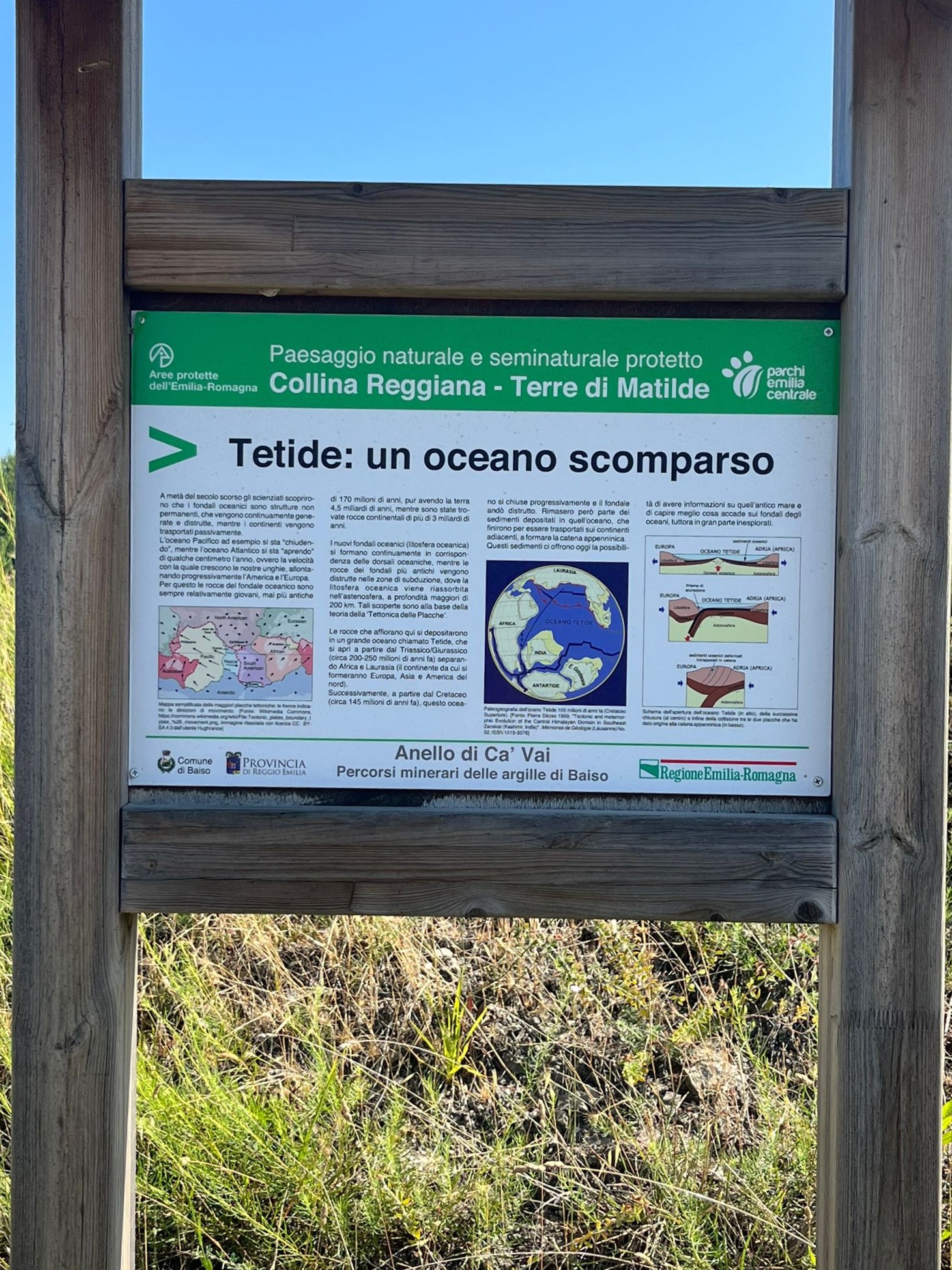 Sign describing the environmentally protected landscape